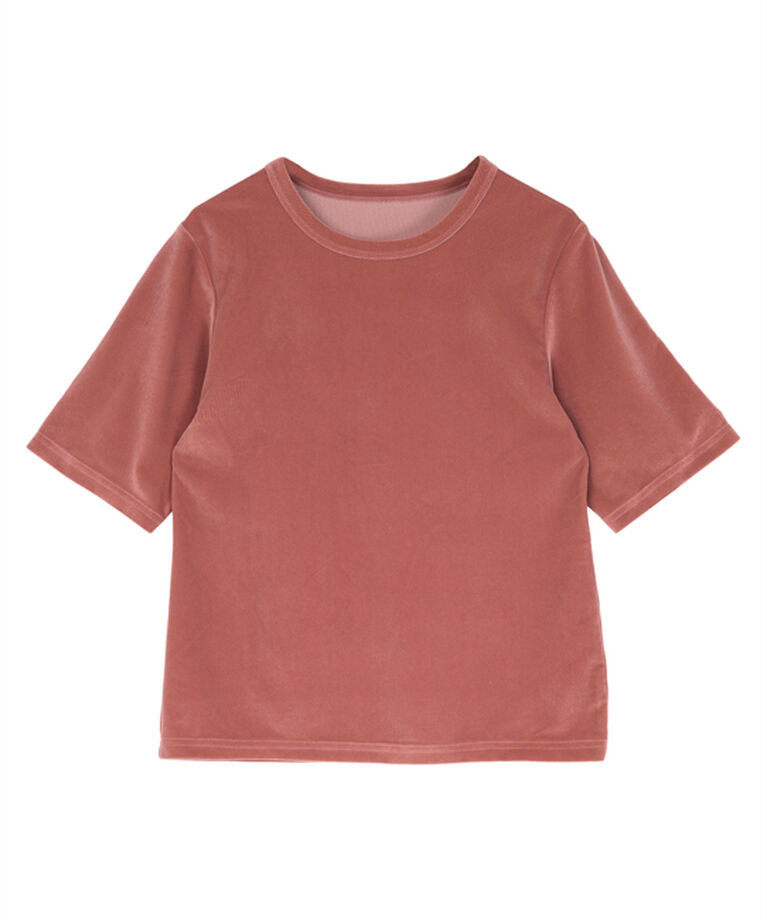ur's「ベロアハーフスリーブTシャツ」|Tシャツ・カットソー|