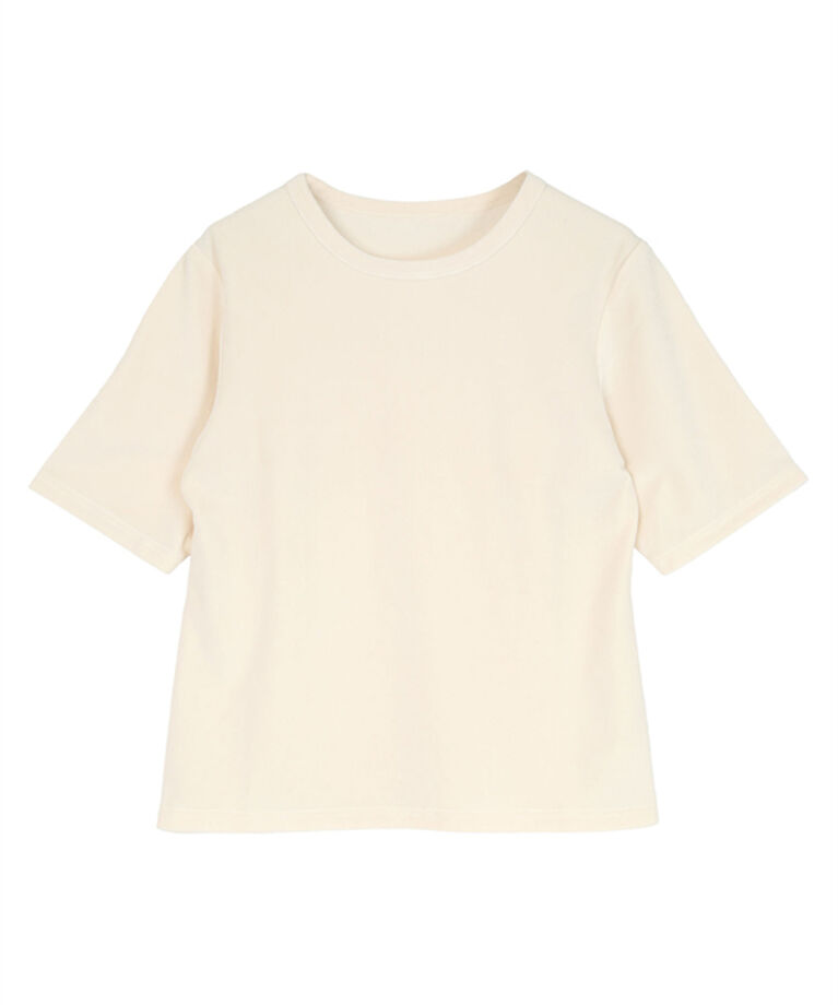 ur's「ベロアハーフスリーブTシャツ」|Tシャツ・カットソー|