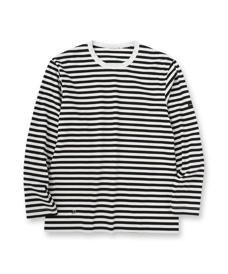DRESSTERIOR「【接触冷感/抗菌防臭/消臭】ICE CLEAR COTTON ボーダーロングTシャツ」|Tシャツ・カットソー|
