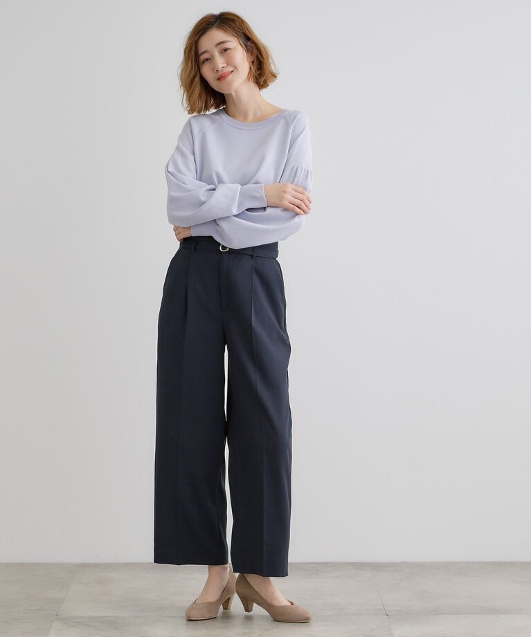 grove「【雑誌掲載】バックルベルトクロップドワイドパンツ」|その他|