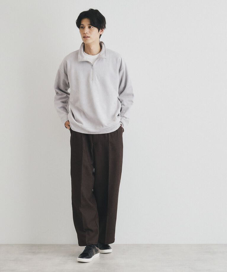 THE SHOP TK「ツータックワイドストレートスラックス ツイル／デニム」|その他|