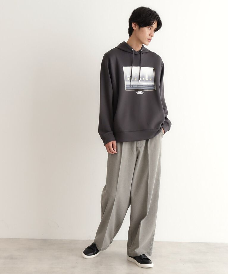 THE SHOP TK「ツータックワイドストレートスラックス ツイル／デニム」|その他|