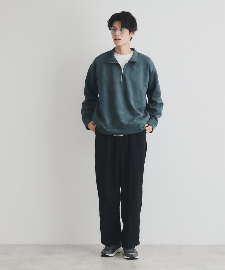 THE SHOP TK「ツータックワイドストレートスラックス ツイル／デニム」|その他|