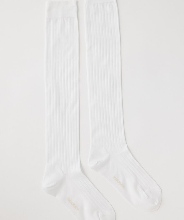 MOUSSY「RIB SHEER ソックス」|その他|WHT