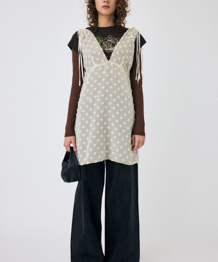 MOUSSY「FLOWER MOTIF シアーミニドレス」|ワンピース|