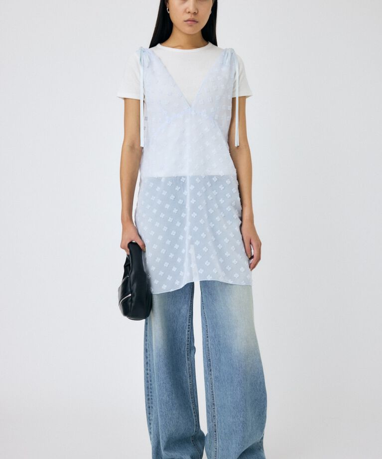 MOUSSY「FLOWER MOTIF シアーミニドレス」|ワンピース|