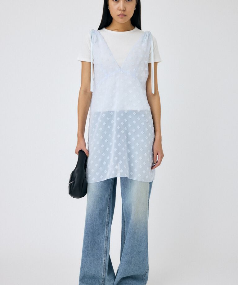 MOUSSY「FLOWER MOTIF シアーミニドレス」|ワンピース|