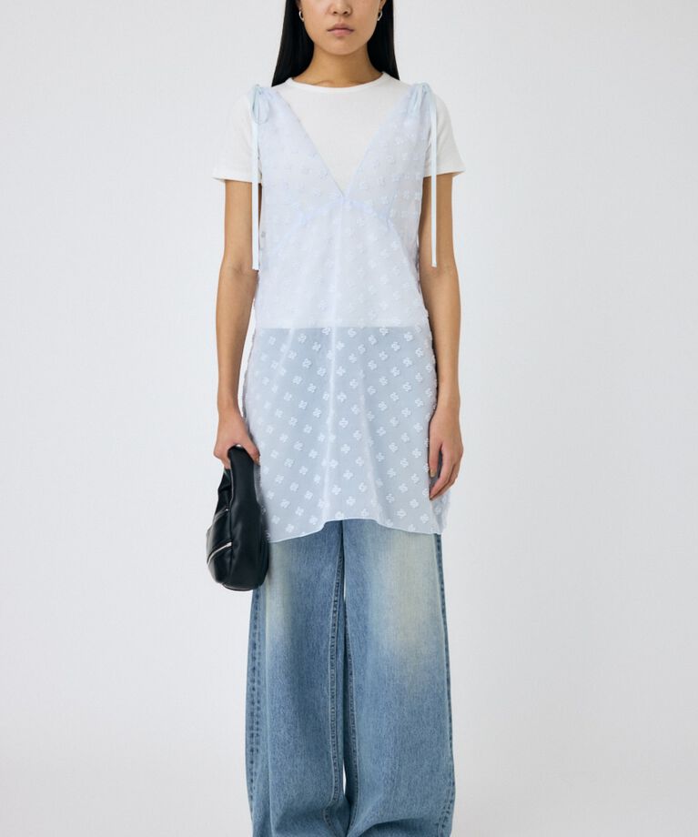 MOUSSY「FLOWER MOTIF シアーミニドレス」|ワンピース|