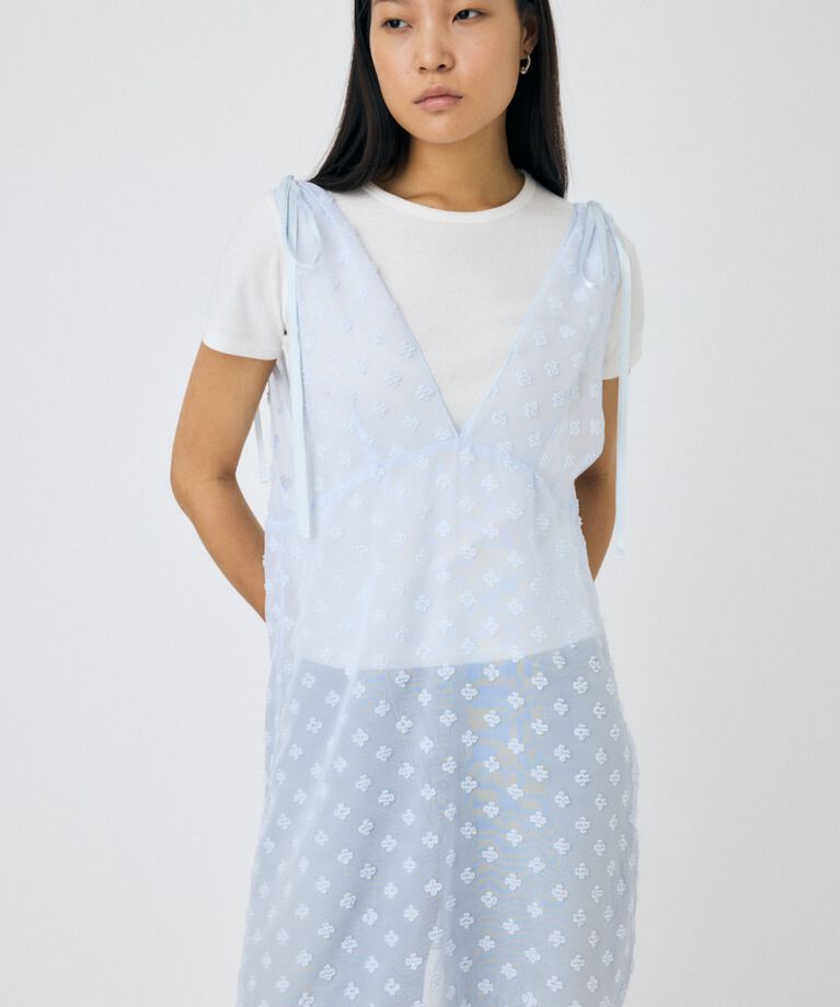 MOUSSY「FLOWER MOTIF シアーミニドレス」|ワンピース|