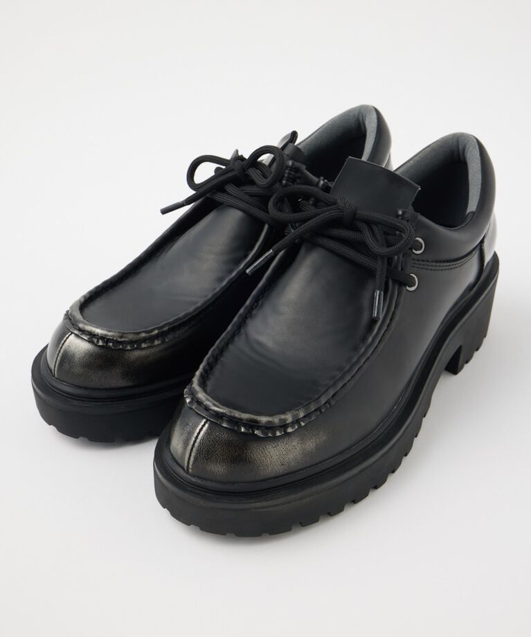 MOUSSY「CHUNK SOLE レースアップシューズ」|ローファー|
