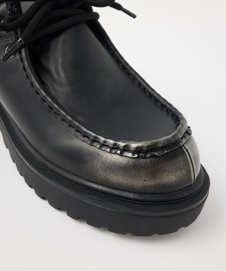 MOUSSY「CHUNK SOLE レースアップシューズ」|ローファー|