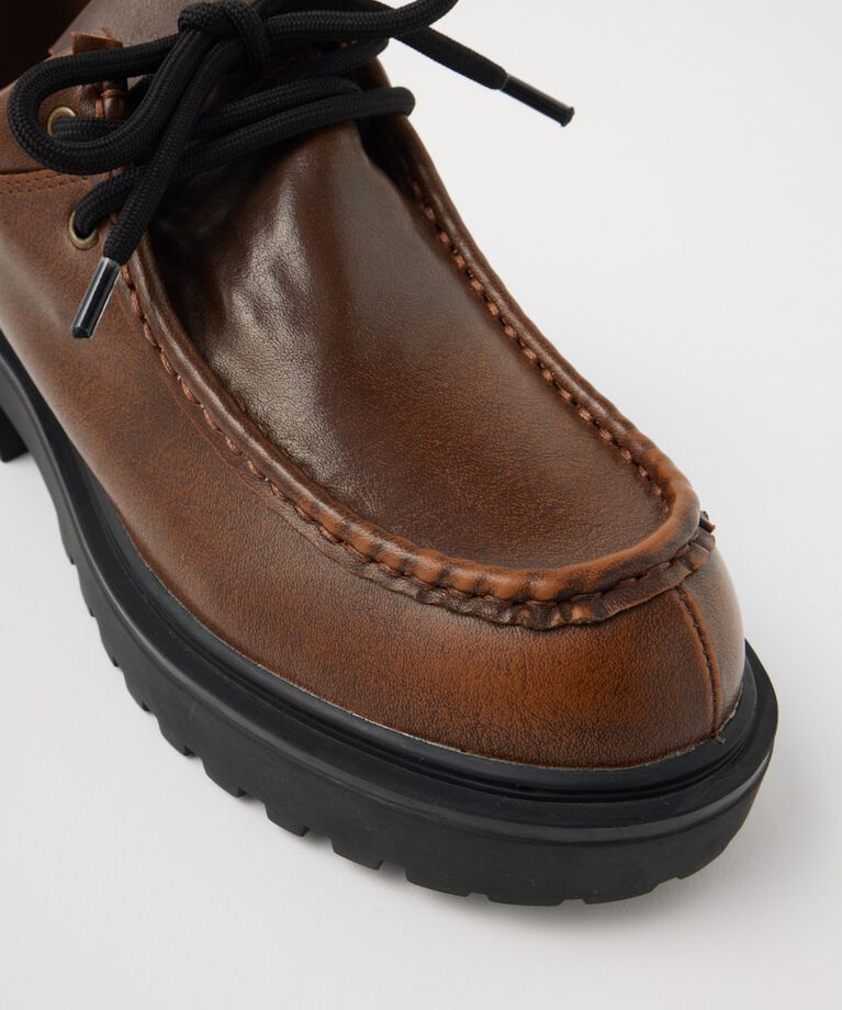 MOUSSY「CHUNK SOLE レースアップシューズ」|ローファー|