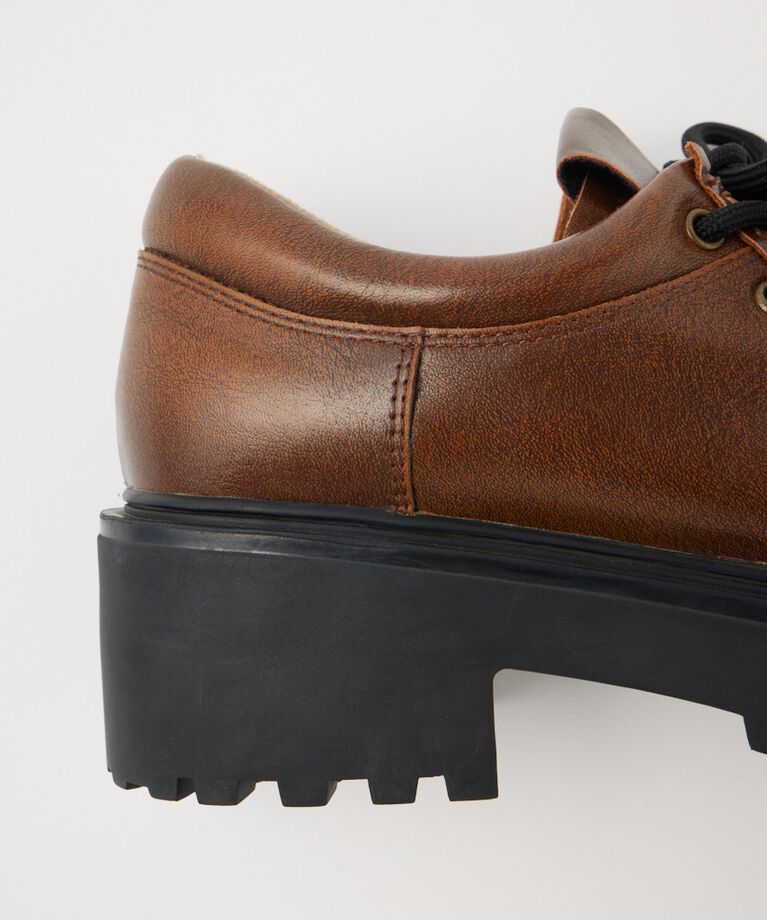 MOUSSY「CHUNK SOLE レースアップシューズ」|ローファー|
