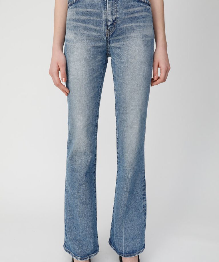 MOUSSY「MVS FLARE(L) / ロングサイズ」|デニム|BLU