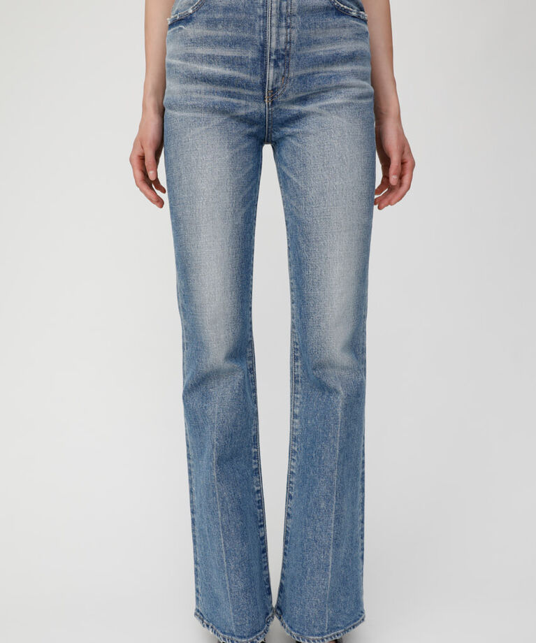 MOUSSY「MVS FLARE」|デニム|BLU