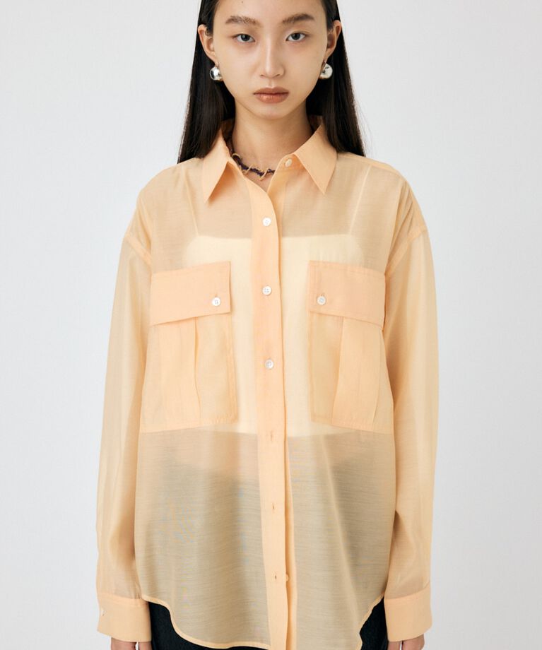 MOUSSY「SHEER CARGOシャツ」|シャツ・ブラウス|
