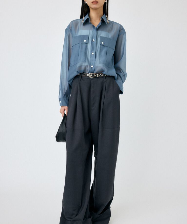 MOUSSY「SHEER CARGOシャツ」|シャツ・ブラウス|