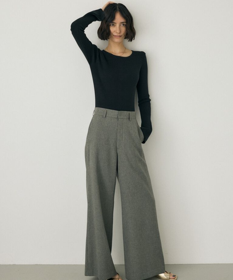 MOUSSY「シーズンレスワイドパンツ　リサイクルポリエステル使用」|その他|