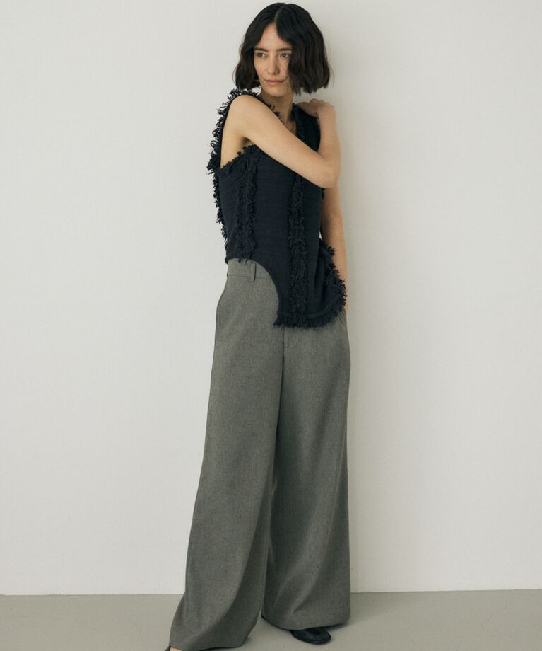 MOUSSY「シーズンレスワイドパンツ　リサイクルポリエステル使用」|その他|