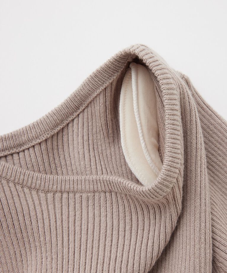 MOUSSY「ニットボディスーツ　オーガニックコットン×再生繊維混」|ニット・セーター|
