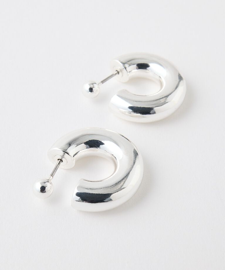 MOUSSY「SLV925 PLATING フープイヤリング」|ピアス|
