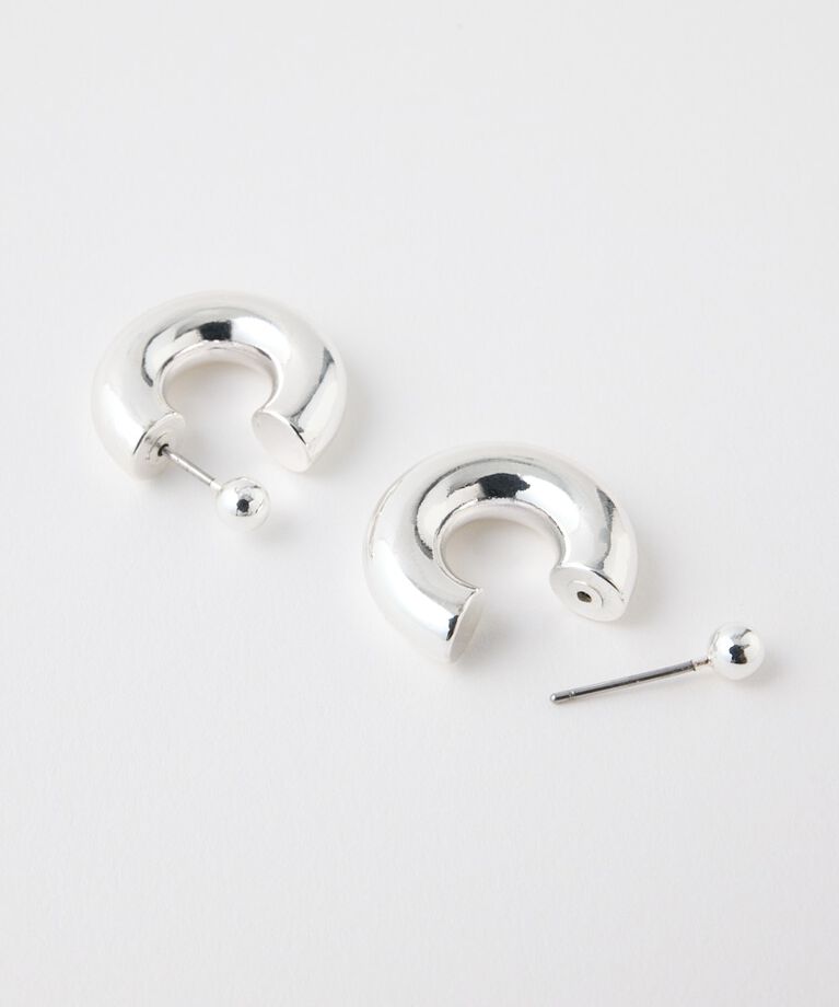 MOUSSY「SLV925 PLATING フープイヤリング」|ピアス|
