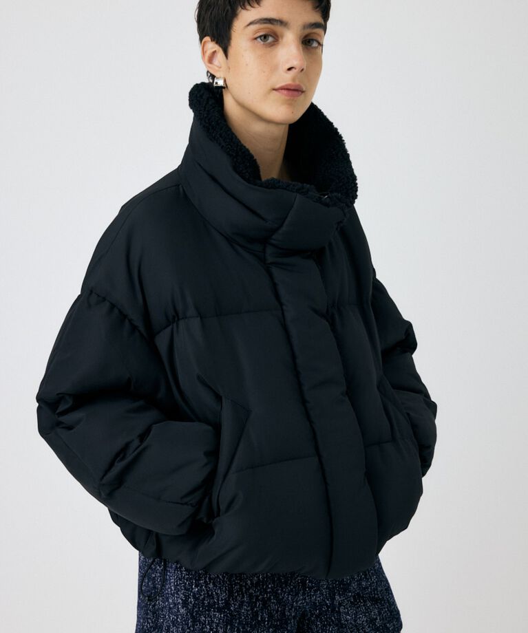 MOUSSY「STAND COLLAR パッファージャケット」|その他|BLK