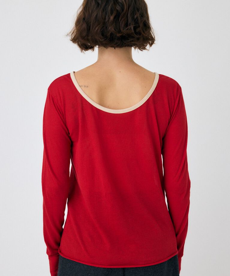 MOUSSY「SHEER LOGO ロングスリーブTシャツ」|Tシャツ・カットソー|