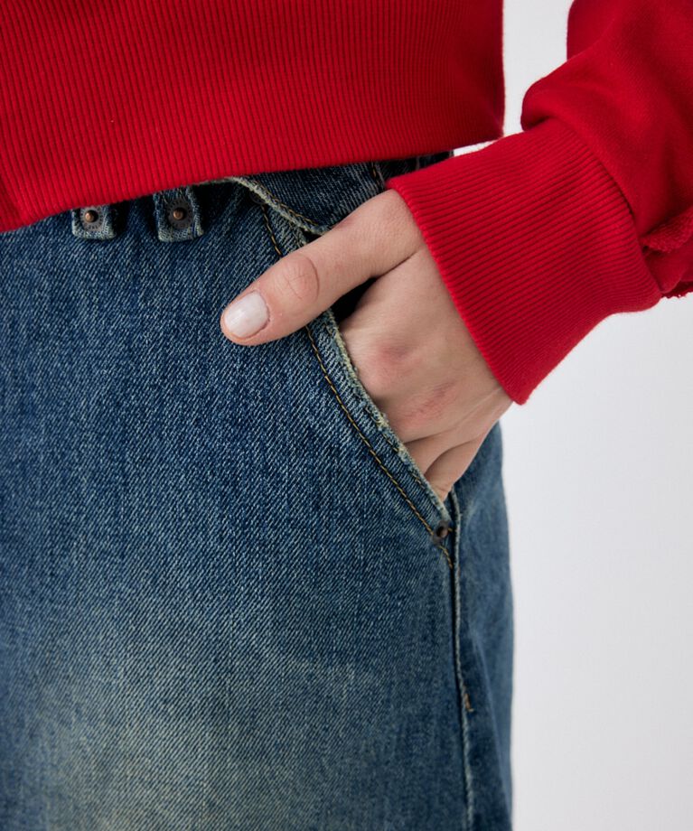 MOUSSY「BELTED DENIM ミニスカート」|スカート|