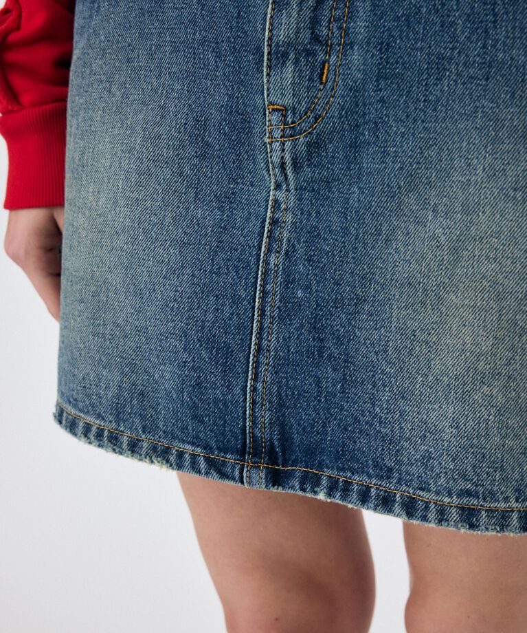MOUSSY「BELTED DENIM ミニスカート」|スカート|
