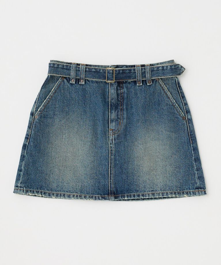 MOUSSY「BELTED DENIM ミニスカート」|スカート|
