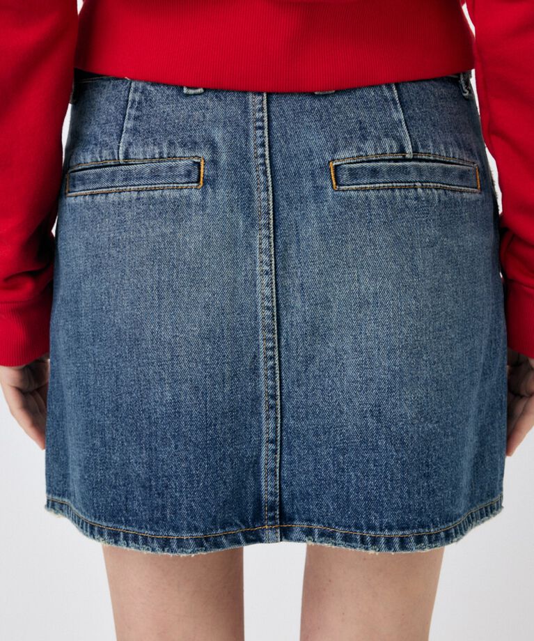 MOUSSY「BELTED DENIM ミニスカート」|スカート|