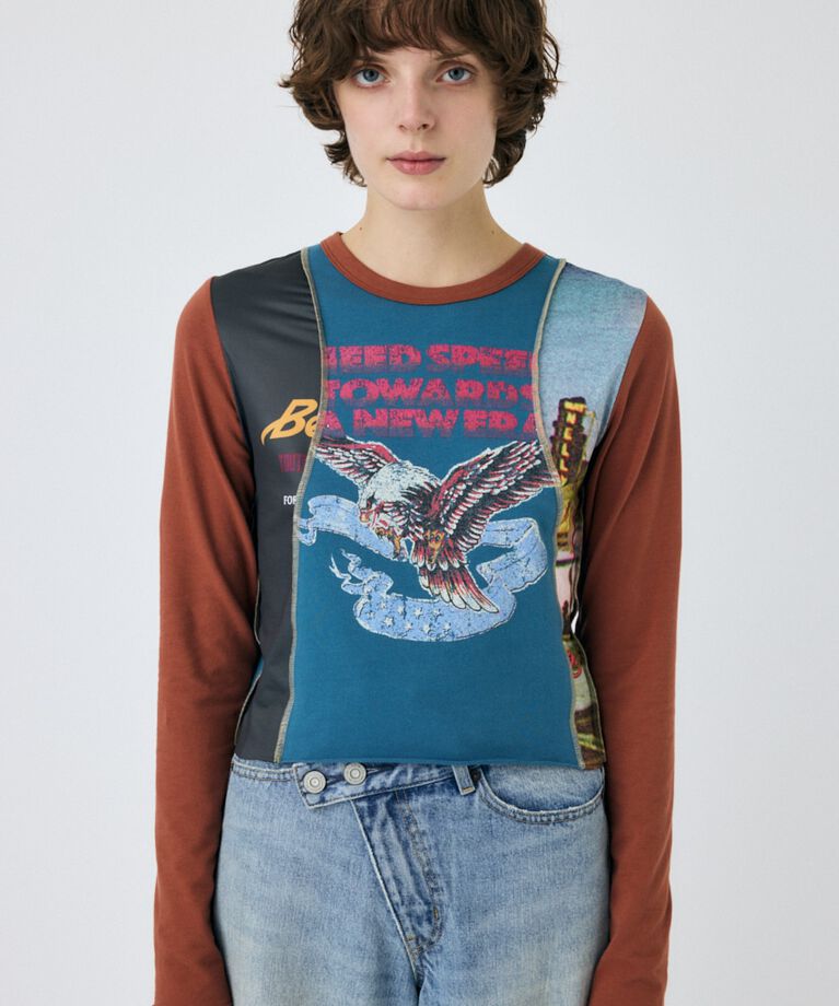 MOUSSY「REMAKE TINY ロンT」|Tシャツ・カットソー|