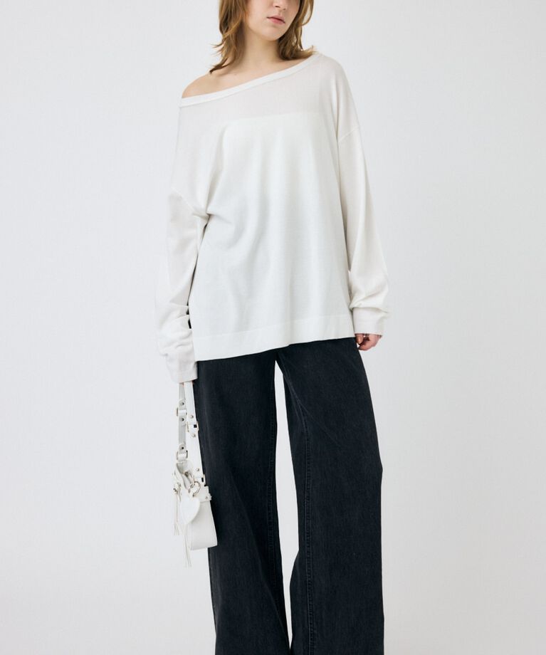 MOUSSY「OFF SHOULDER ルーズニット」|ニット・セーター|