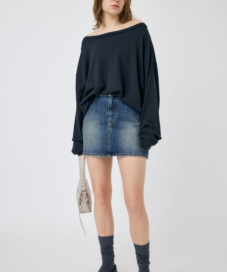 MOUSSY「OFF SHOULDER ルーズニット」|ニット・セーター|