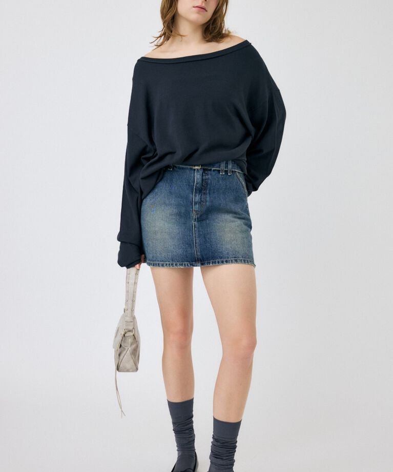 MOUSSY「OFF SHOULDER ルーズニット」|ニット・セーター|