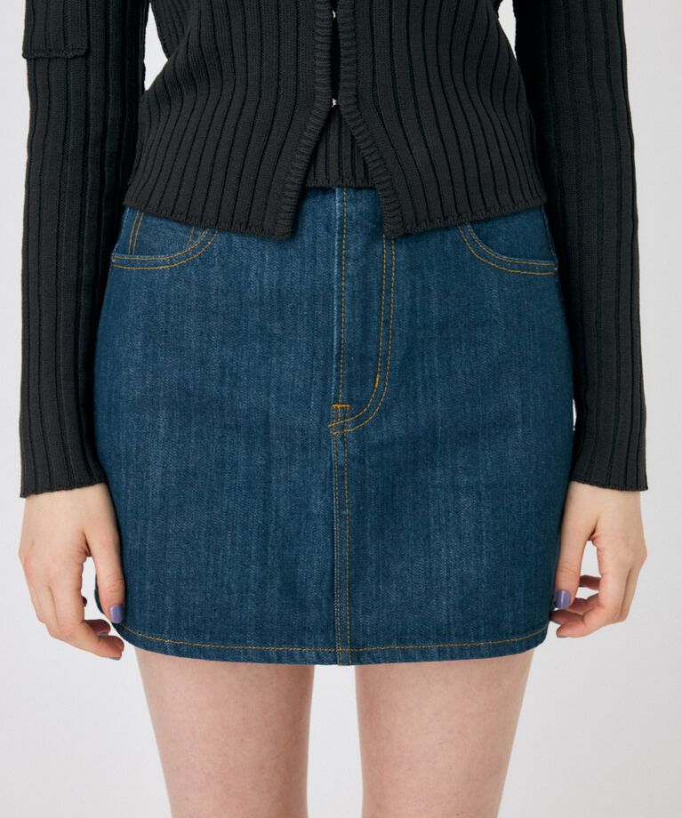 MOUSSY「TINTED DENIM ミニスカート」|スカート|