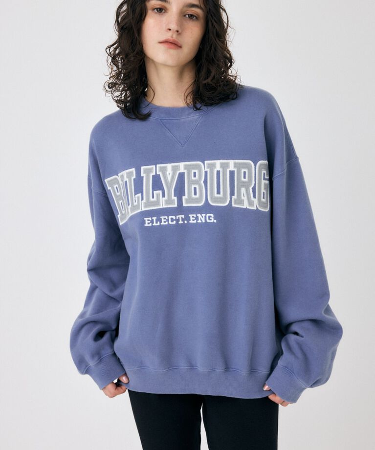 MOUSSY「BILLYBURG PATCHED プルオーバー」|パーカー|BLU