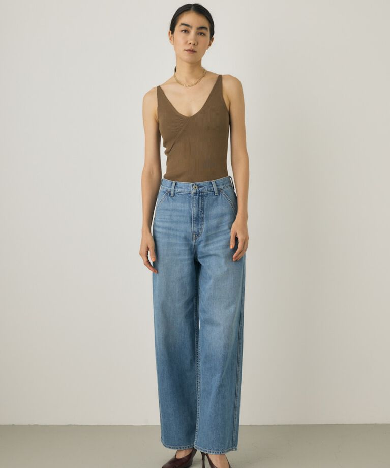 MOUSSY「ルーズストレートデニムパンツ　オーガニックコットン使用」|デニム|
