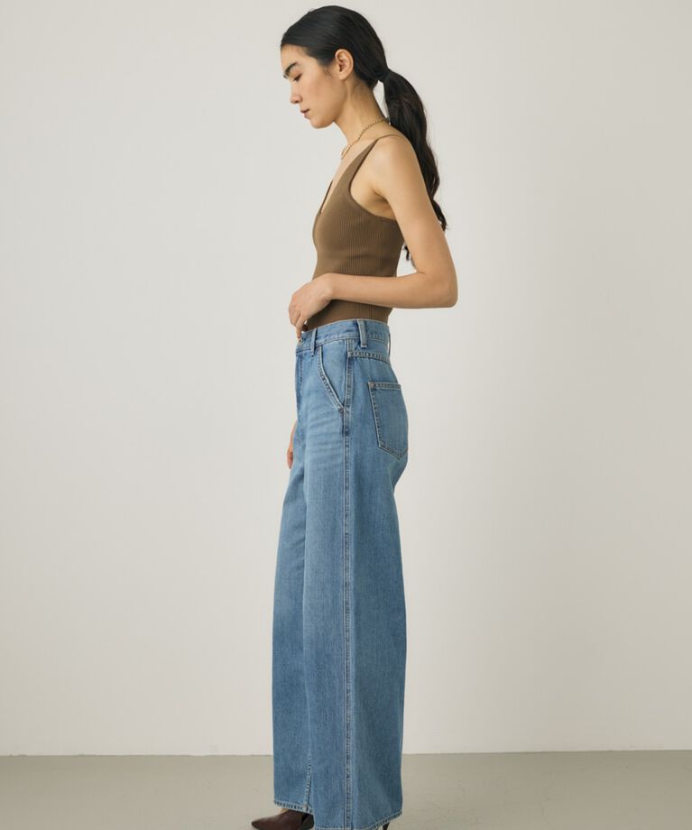 MOUSSY「ルーズストレートデニムパンツ　オーガニックコットン使用」|デニム|