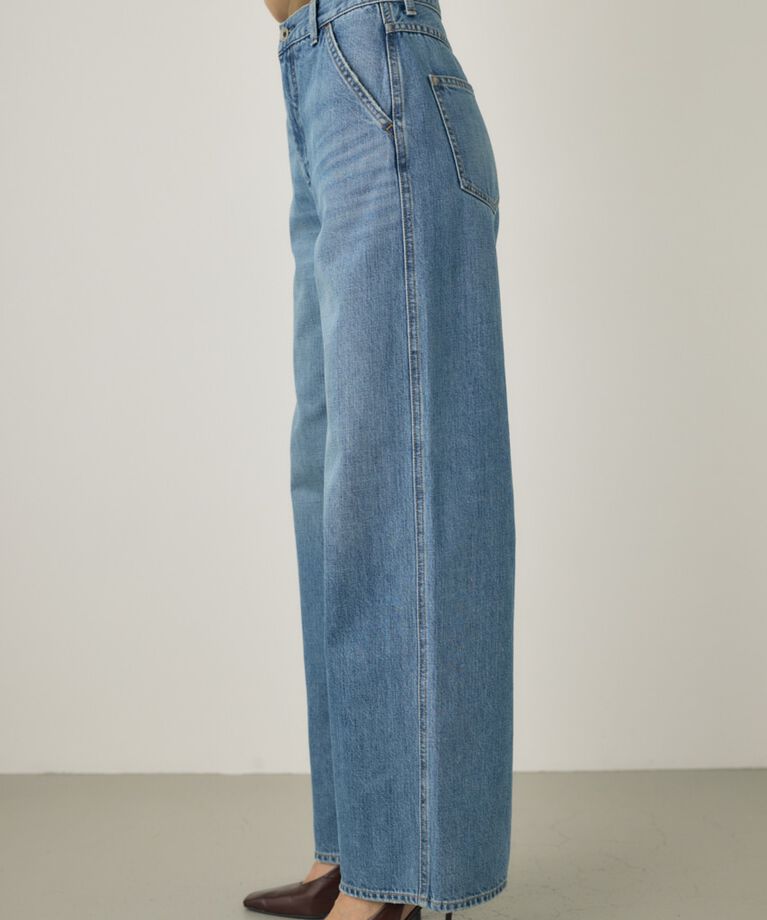 MOUSSY「ルーズストレートデニムパンツ　オーガニックコットン使用」|デニム|
