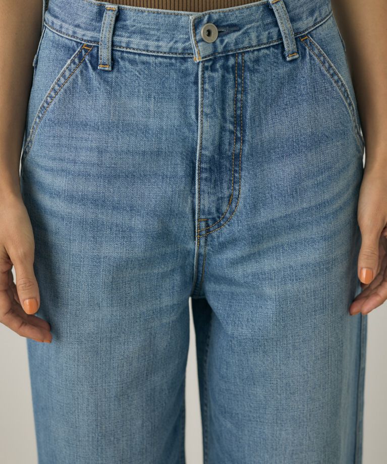 MOUSSY「ルーズストレートデニムパンツ　オーガニックコットン使用」|デニム|