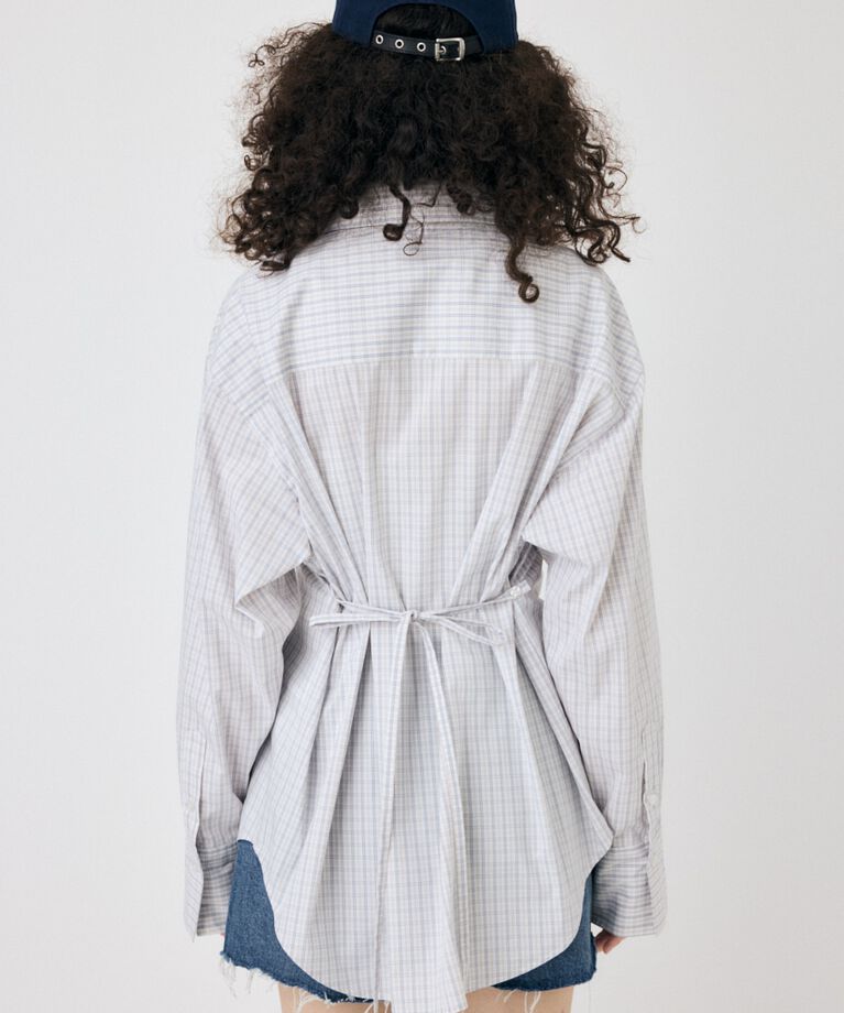 MOUSSY「WAIST TIE OVER シャツ」|シャツ・ブラウス|