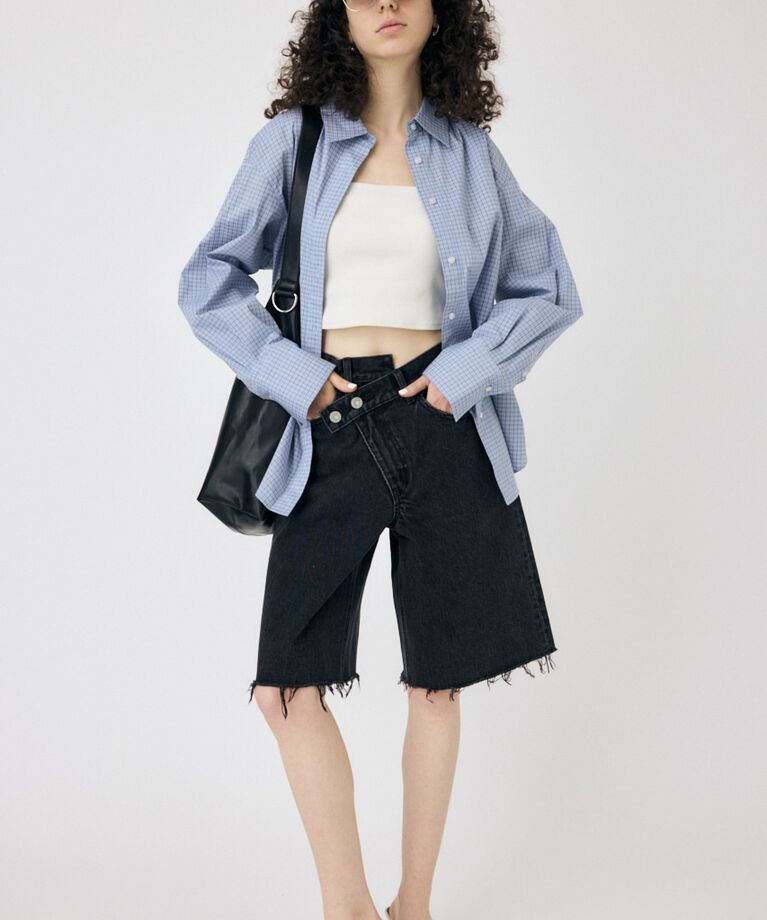 MOUSSY「WAIST TIE OVER シャツ」|シャツ・ブラウス|