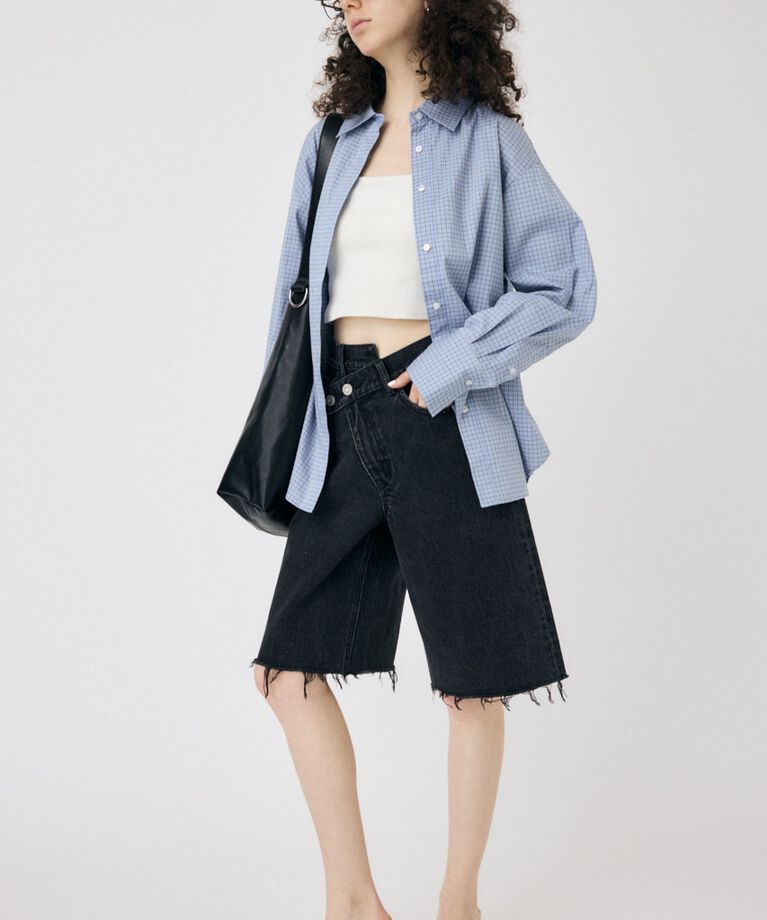 MOUSSY「WAIST TIE OVER シャツ」|シャツ・ブラウス|