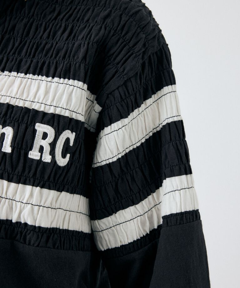 MOUSSY「SHIRRING RUGBY シャツ」|Tシャツ・カットソー|