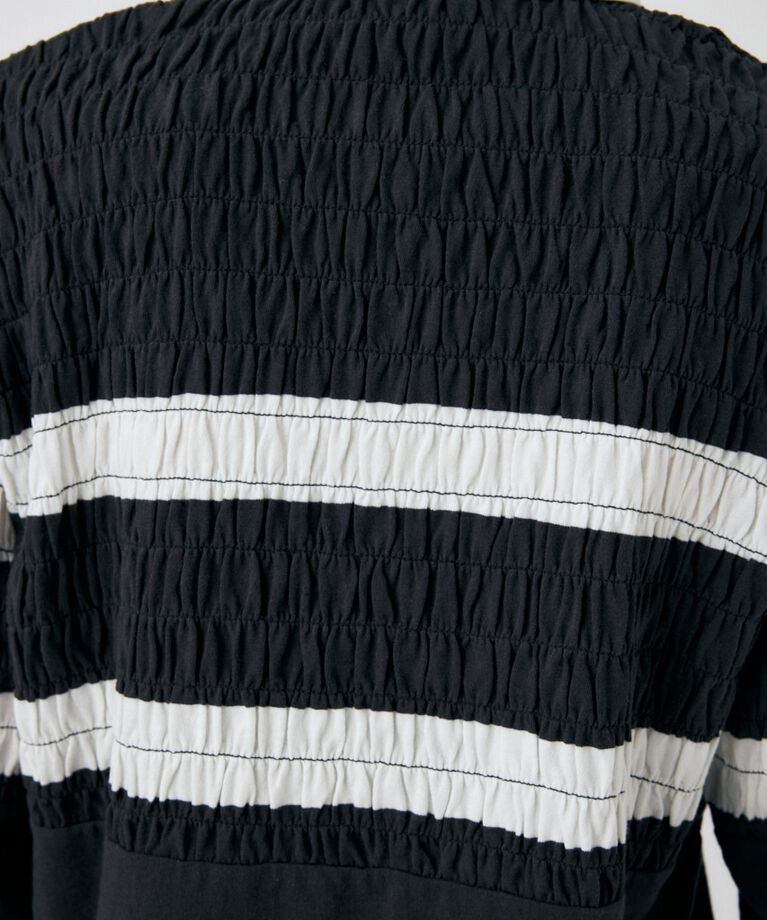 MOUSSY「SHIRRING RUGBY シャツ」|Tシャツ・カットソー|