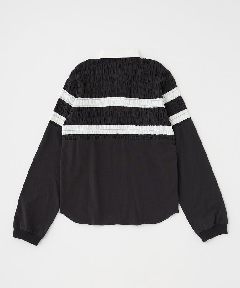 MOUSSY「SHIRRING RUGBY シャツ」|Tシャツ・カットソー|