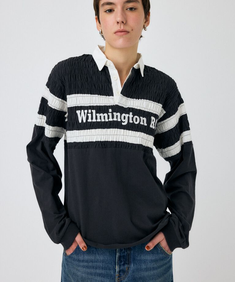 MOUSSY「SHIRRING RUGBY シャツ」|Tシャツ・カットソー|