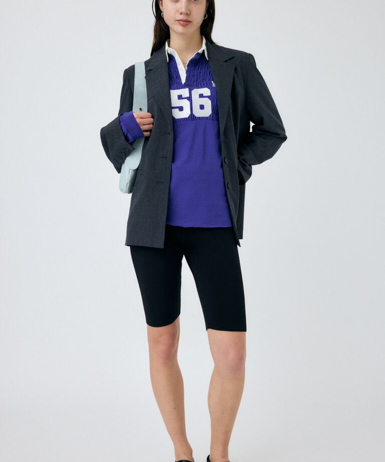 MOUSSY「SHIRRING RUGBY シャツ」|Tシャツ・カットソー|